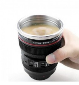 Camera Lens Self Stiring Coffee Mug